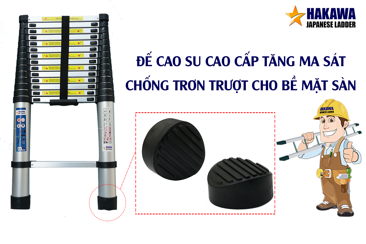 Chân đế cao su chống trơn trượt